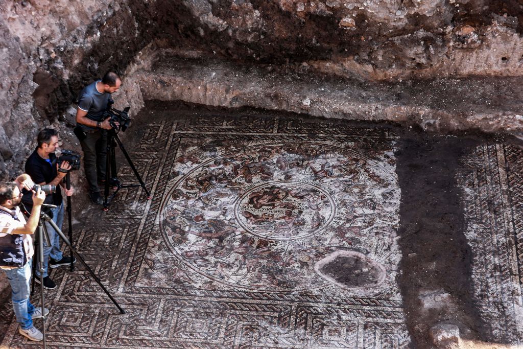 Huge Roman mosaic saved from being sold off by Islamic State militants